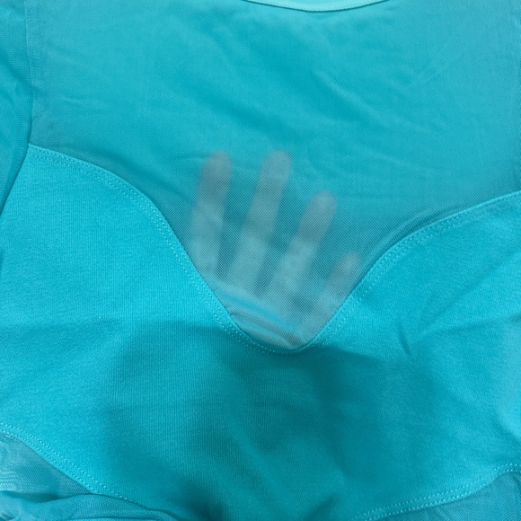 Free People All An Illusion Turquoise Bodysuit - Size XS / S - Picture 9 of 11